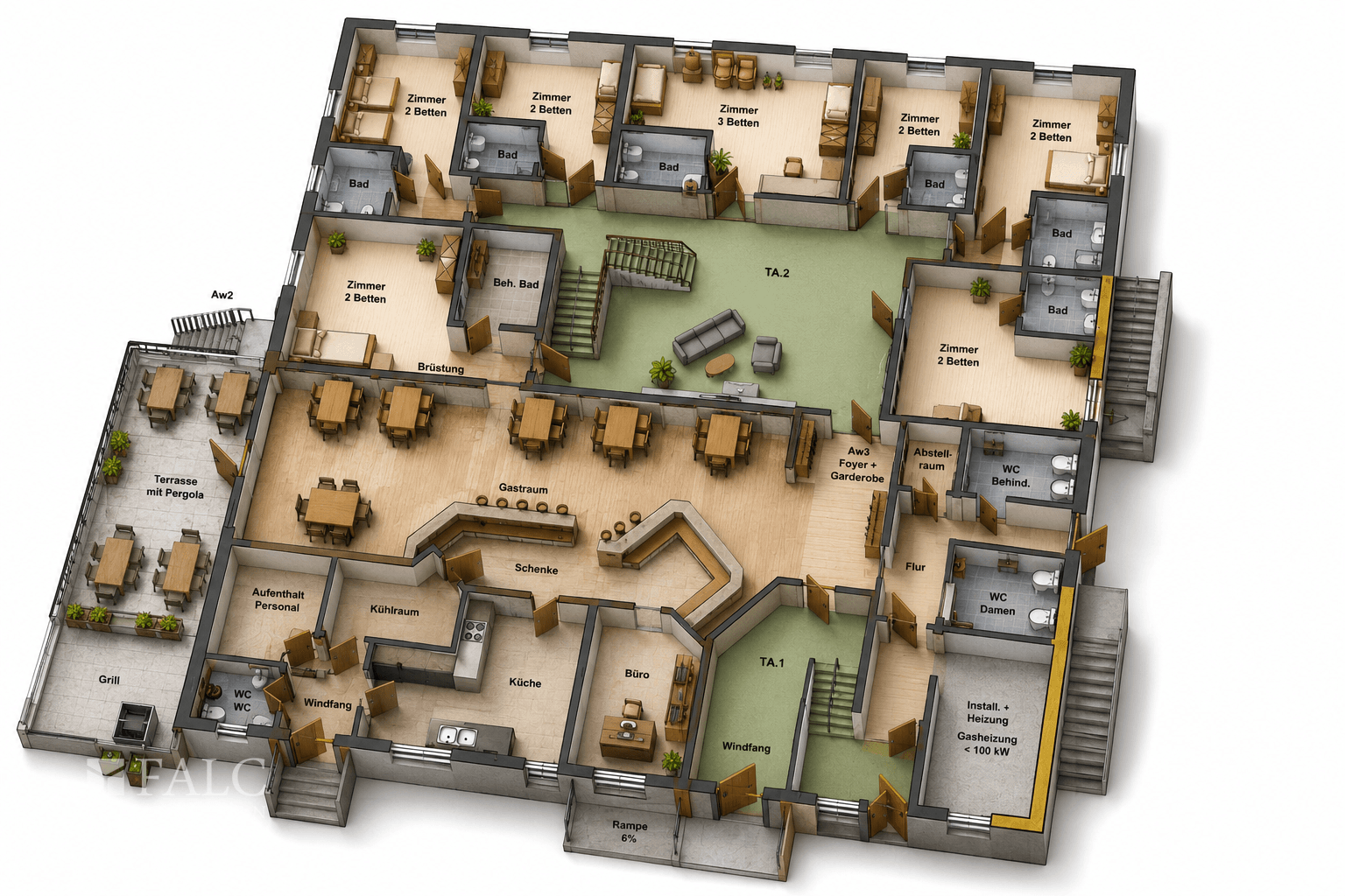 3D Grundriss EG