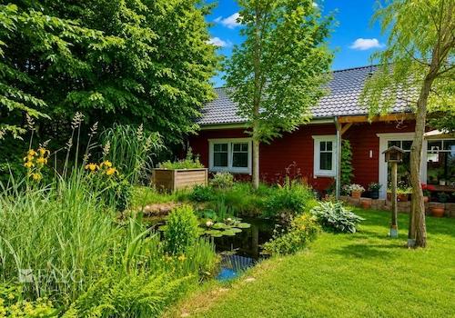 Garten mit Teich