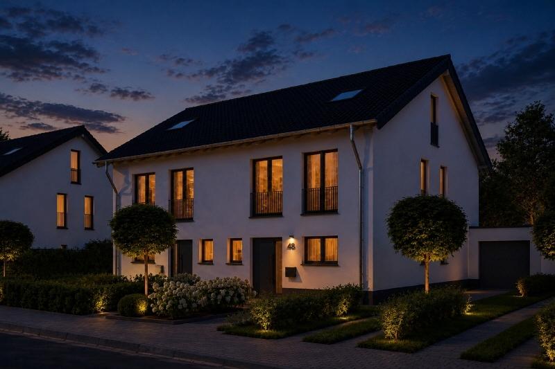 Straßenansicht Abend