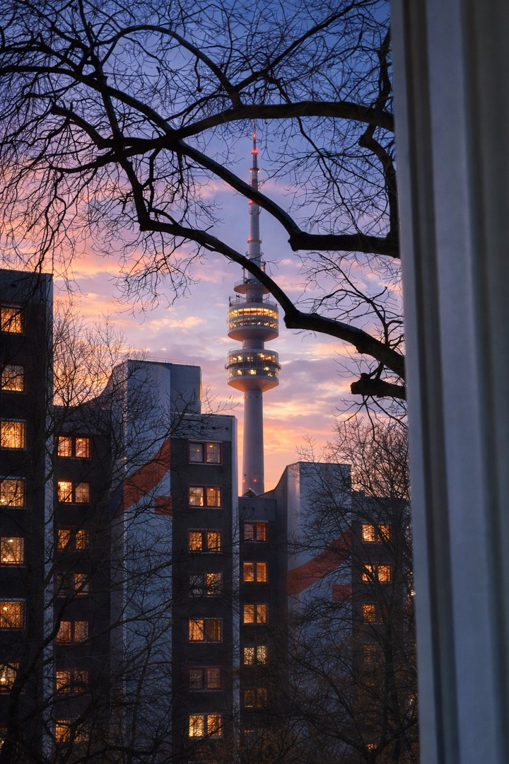 Blick auf den Olympiaturm 