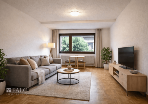 Wohnzimmer KI generiert