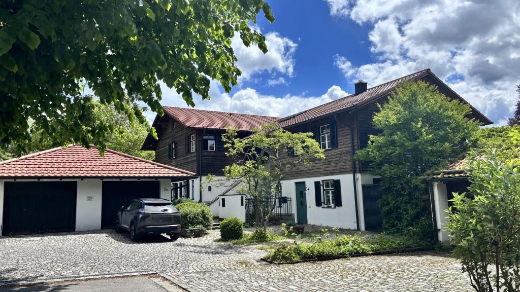 Zufahrt mit 2 Garagen