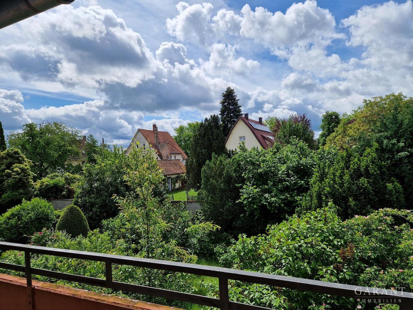 Blick vom Balkon