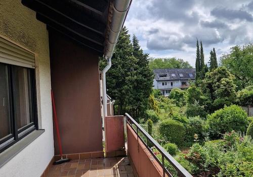 Blick vom Balkon