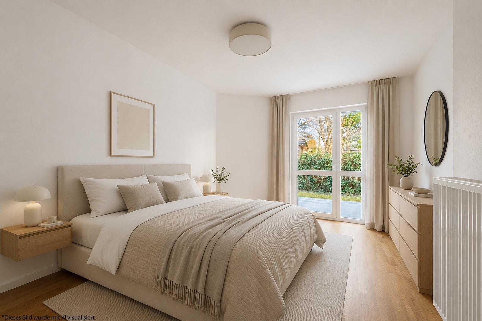 Schlafzimmer mit Einrichtungsvorschlag