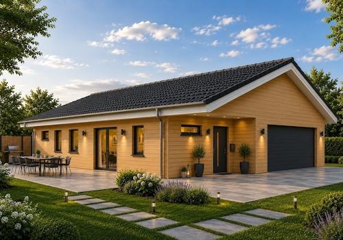 Bungalow mit optionaler Innengarage/Eingezogener Eingang