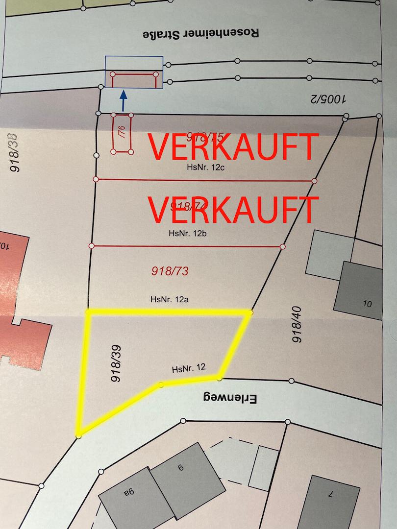 Lageplan Flurstücknr. 918/39