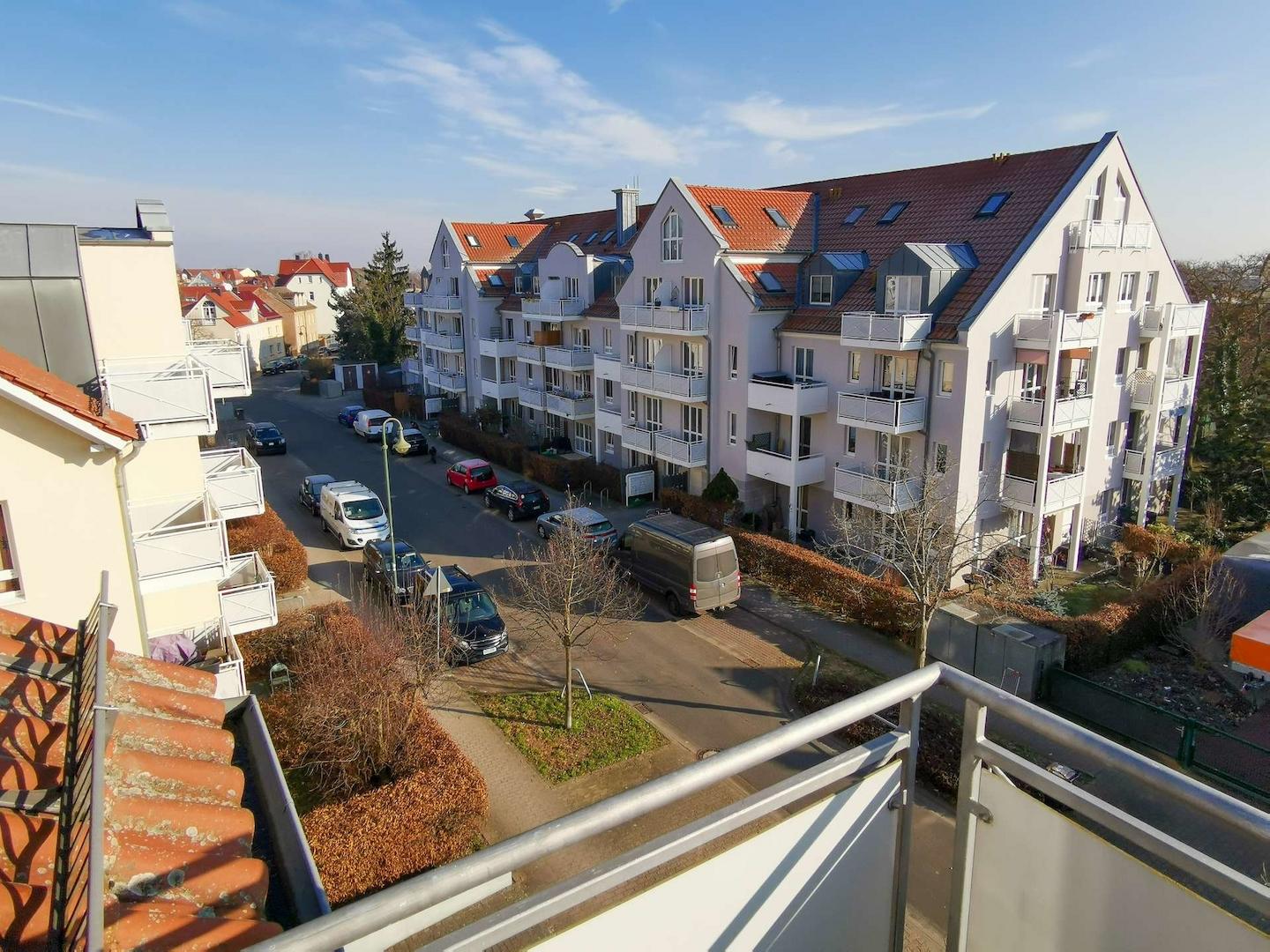 Blick vom Balkon