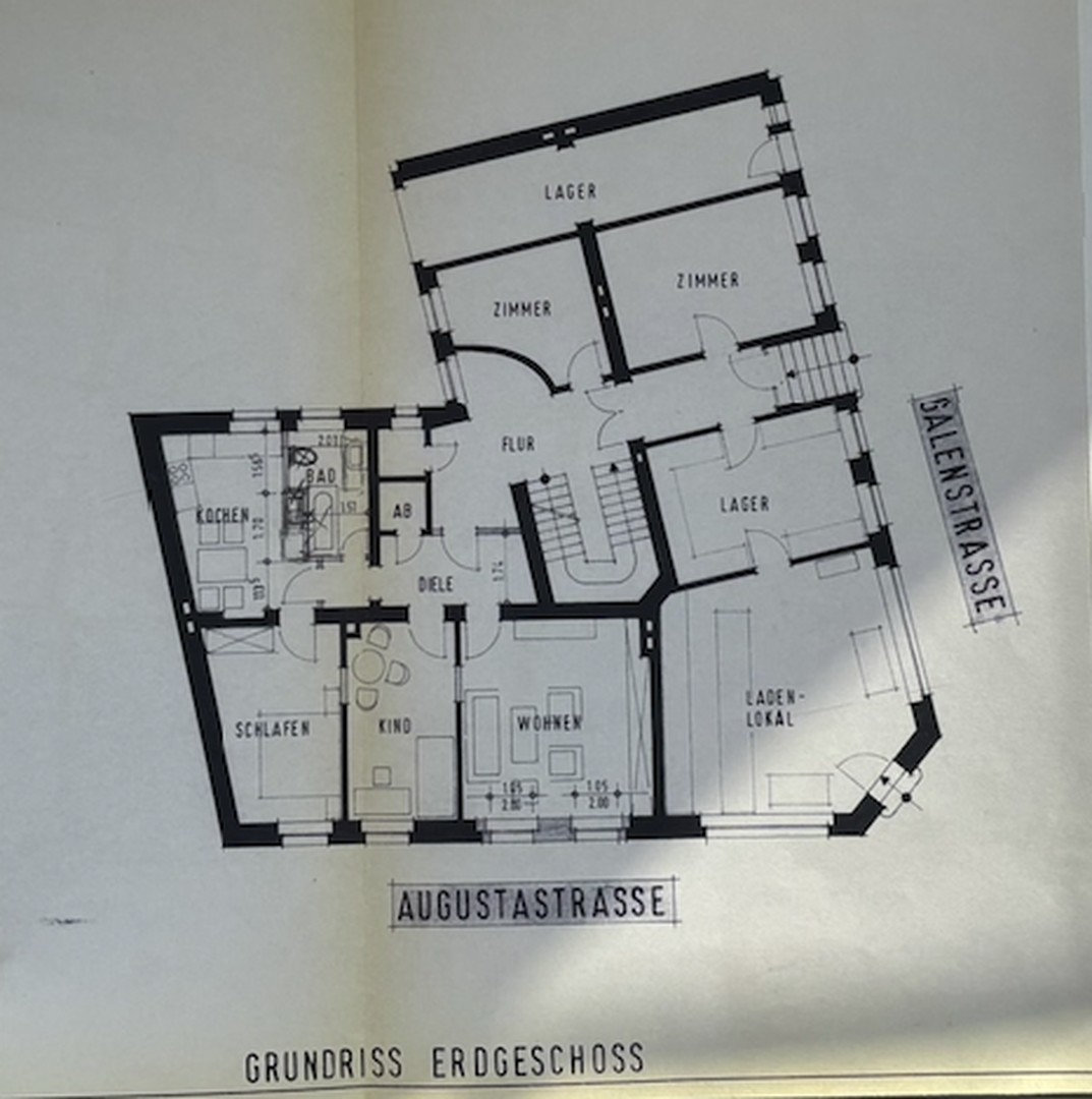 Grundriss EG.Laden+Lager