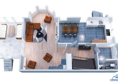 3D-Grundriss Erdgeschoss