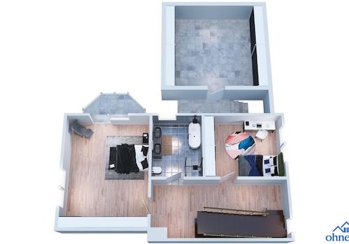 3D-Grundriss Obergeschoss