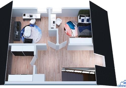 3D-Grundriss Dachgeschoss