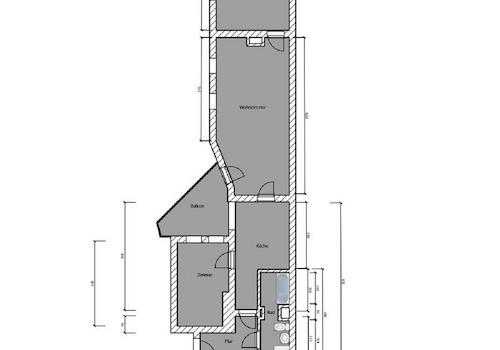 Grundriss mit ca. Maßen