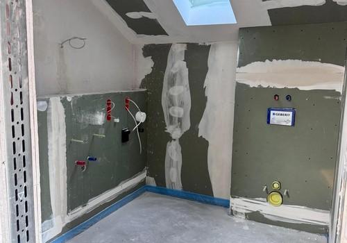 Badezimmer im Ausbau