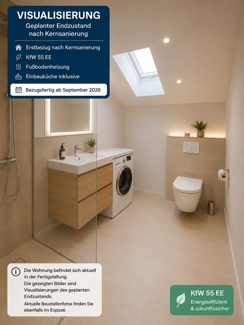 Badezimmer im Endzustand