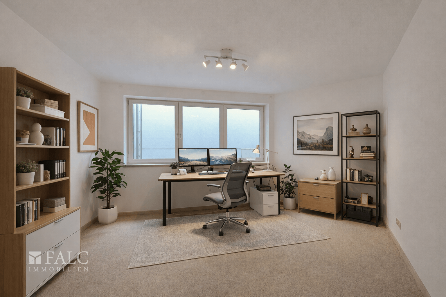 Einrichtungsbeispiel Arbeitszimmer