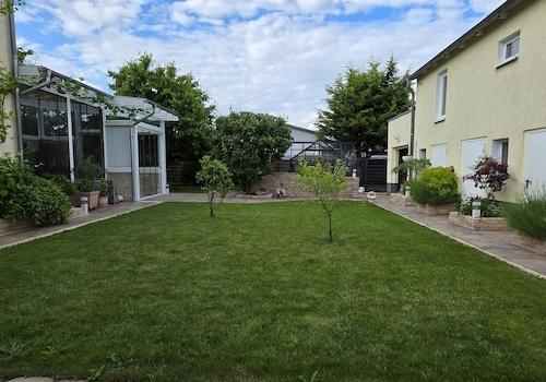 Innenansicht angelegter Garten