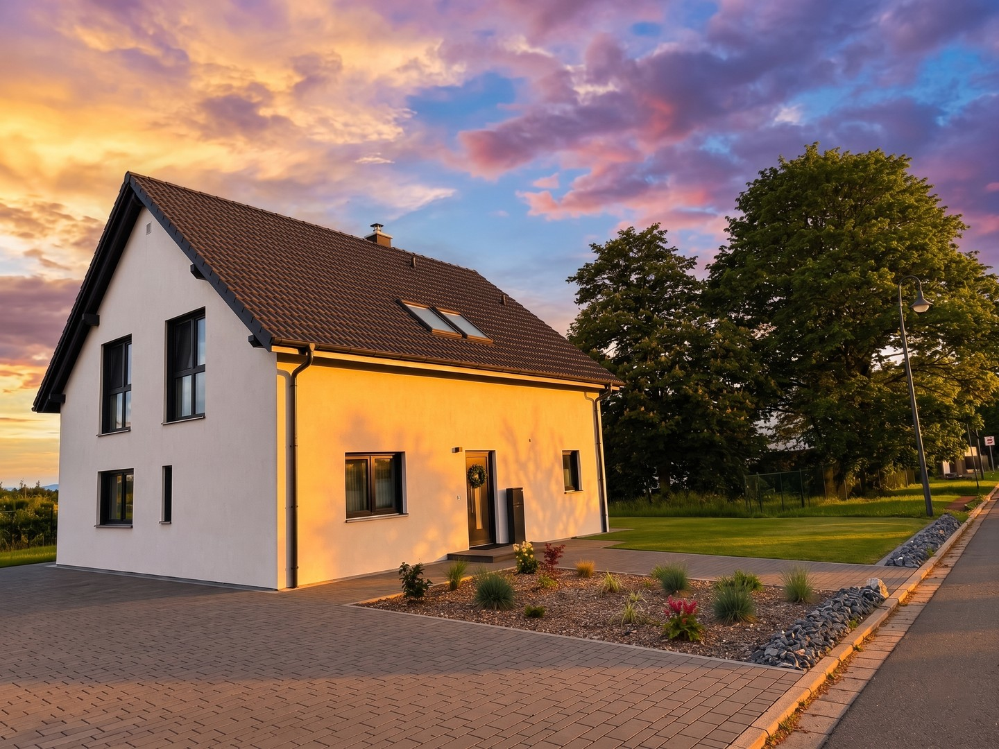 Nordseite in der Abendsonne