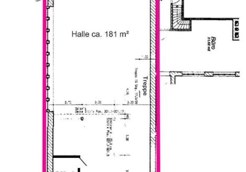 Teil der Halle