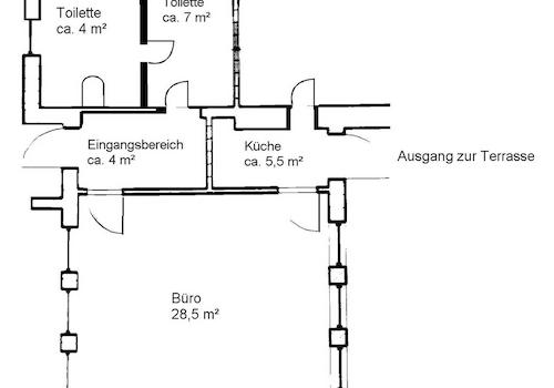Bürotrakt 49 m²