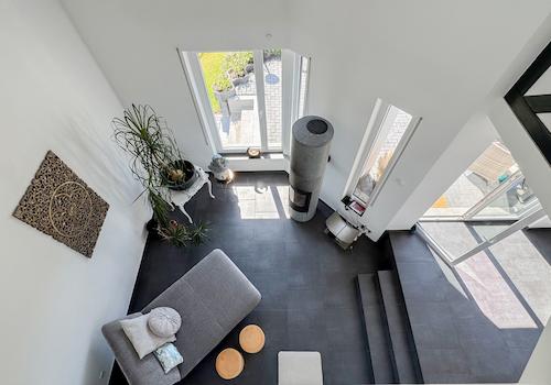 Blick ins Kaminzimmer