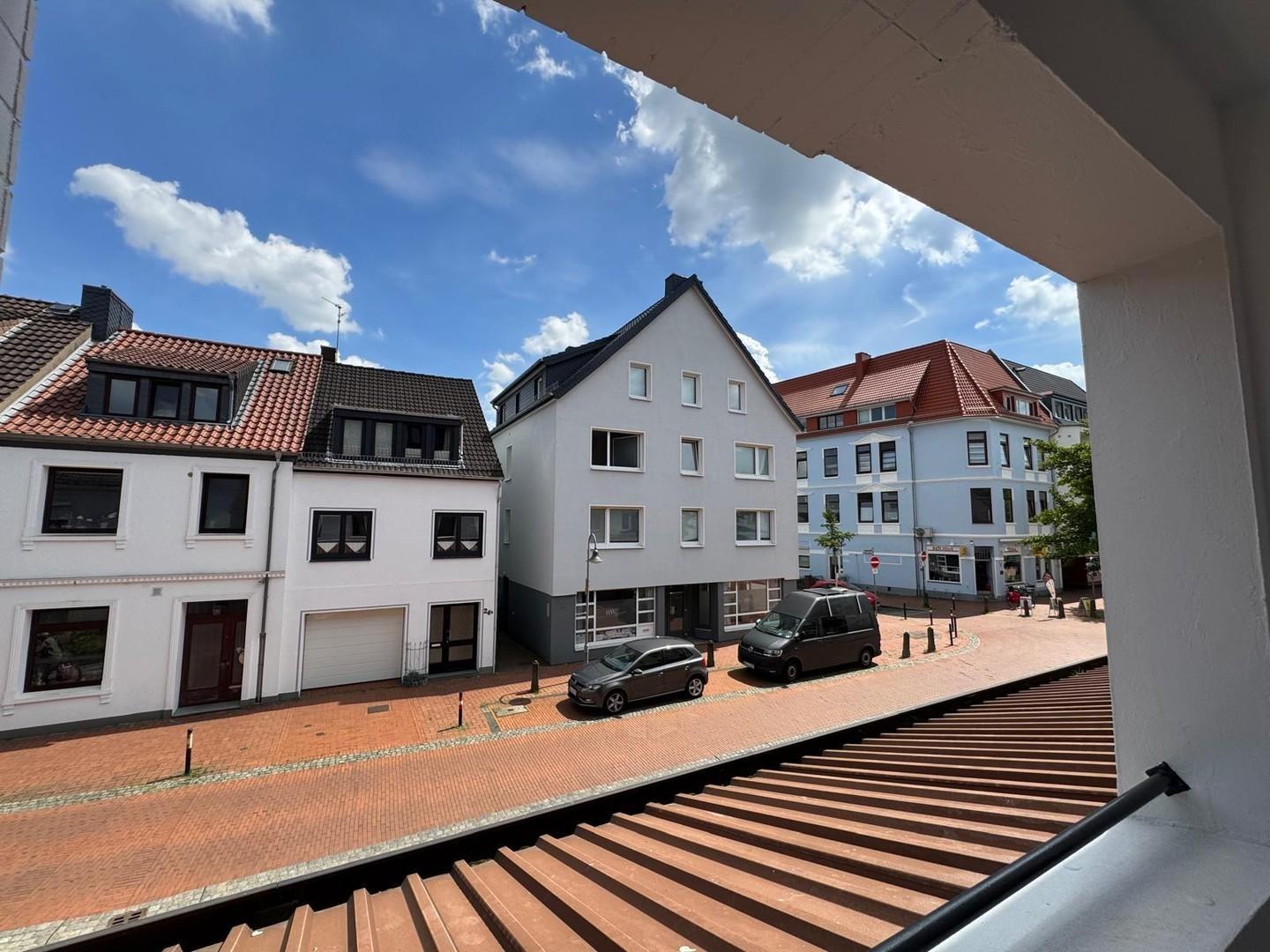 Blick vom Balkon