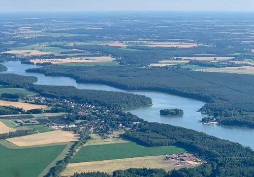 Blick von oben auf den Untersee