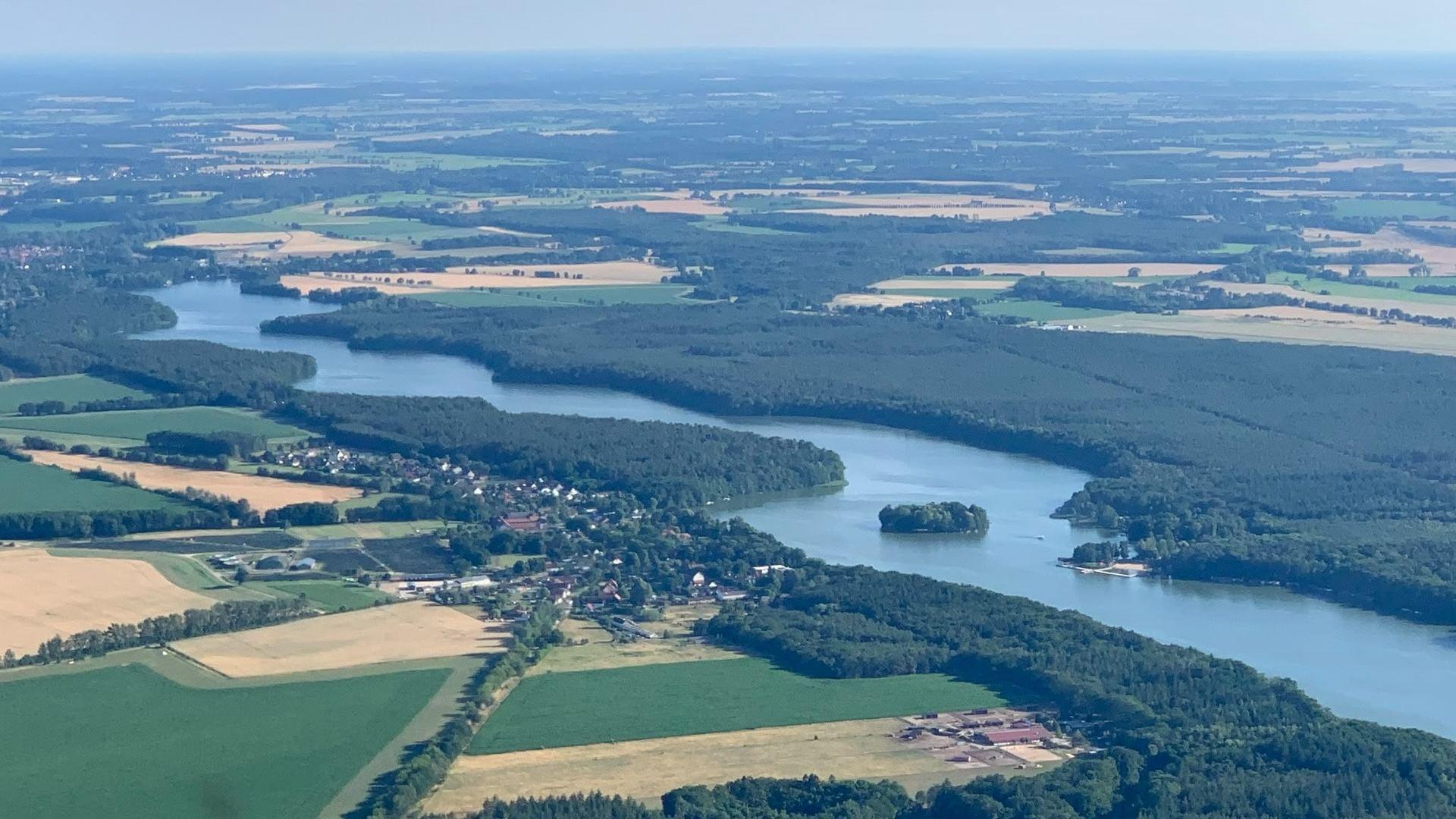 Blick von oben auf den Untersee