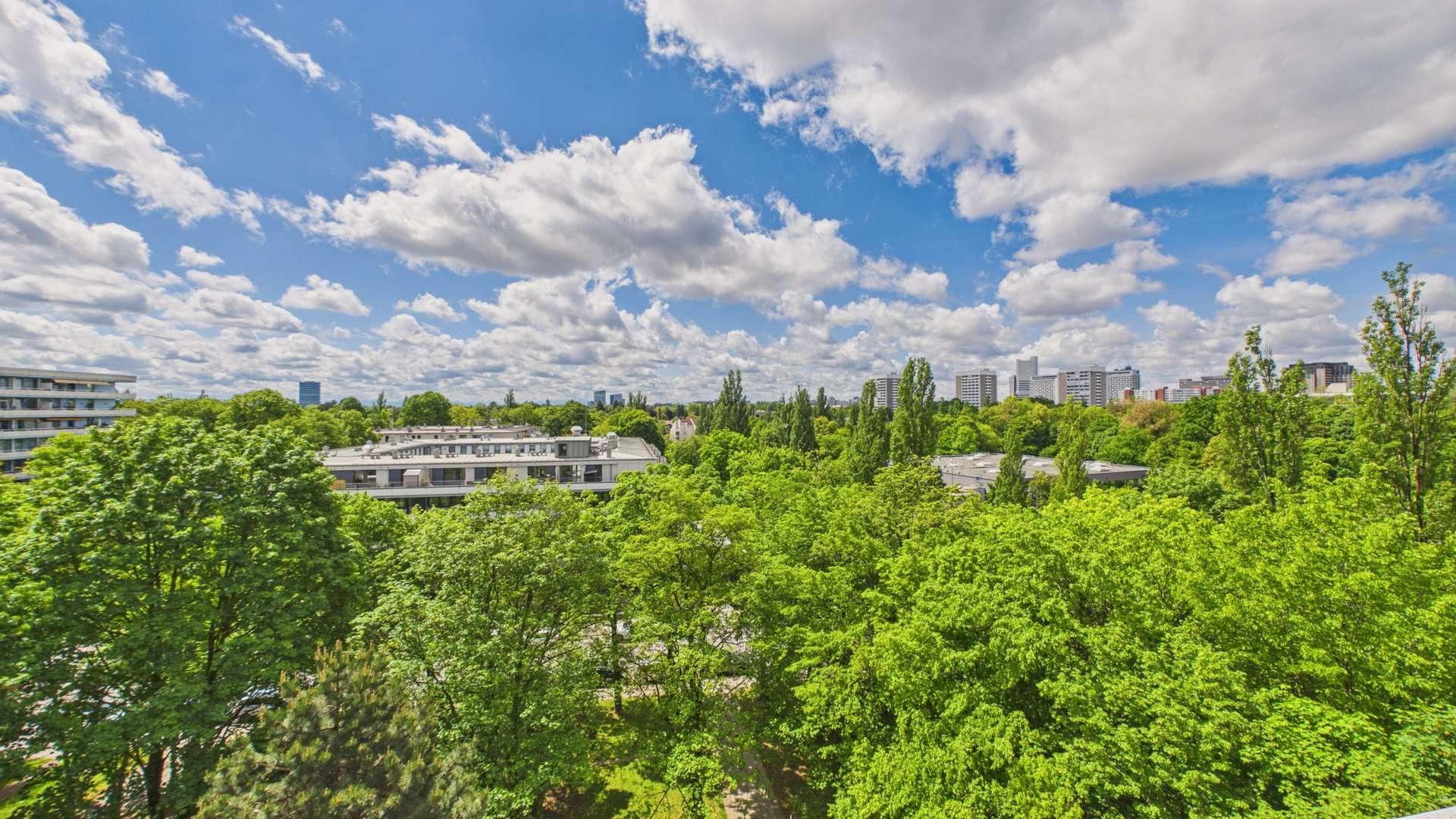 Ausblick vom Balkon