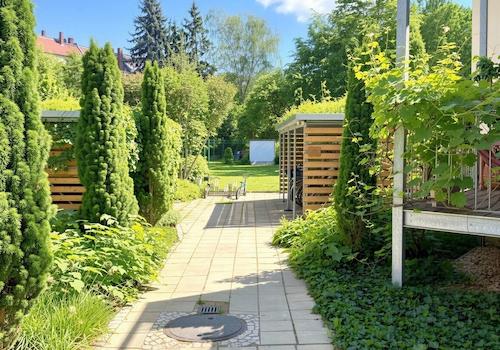 Idyllischer Innenhof