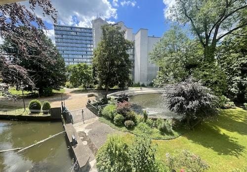 Blick vom Balkon