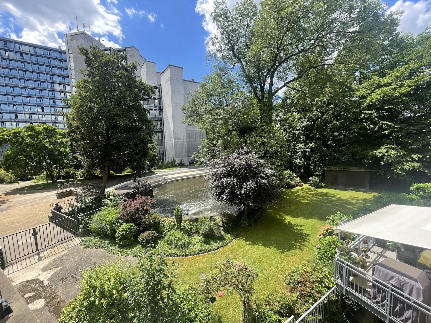 Ausblick vom Balkon