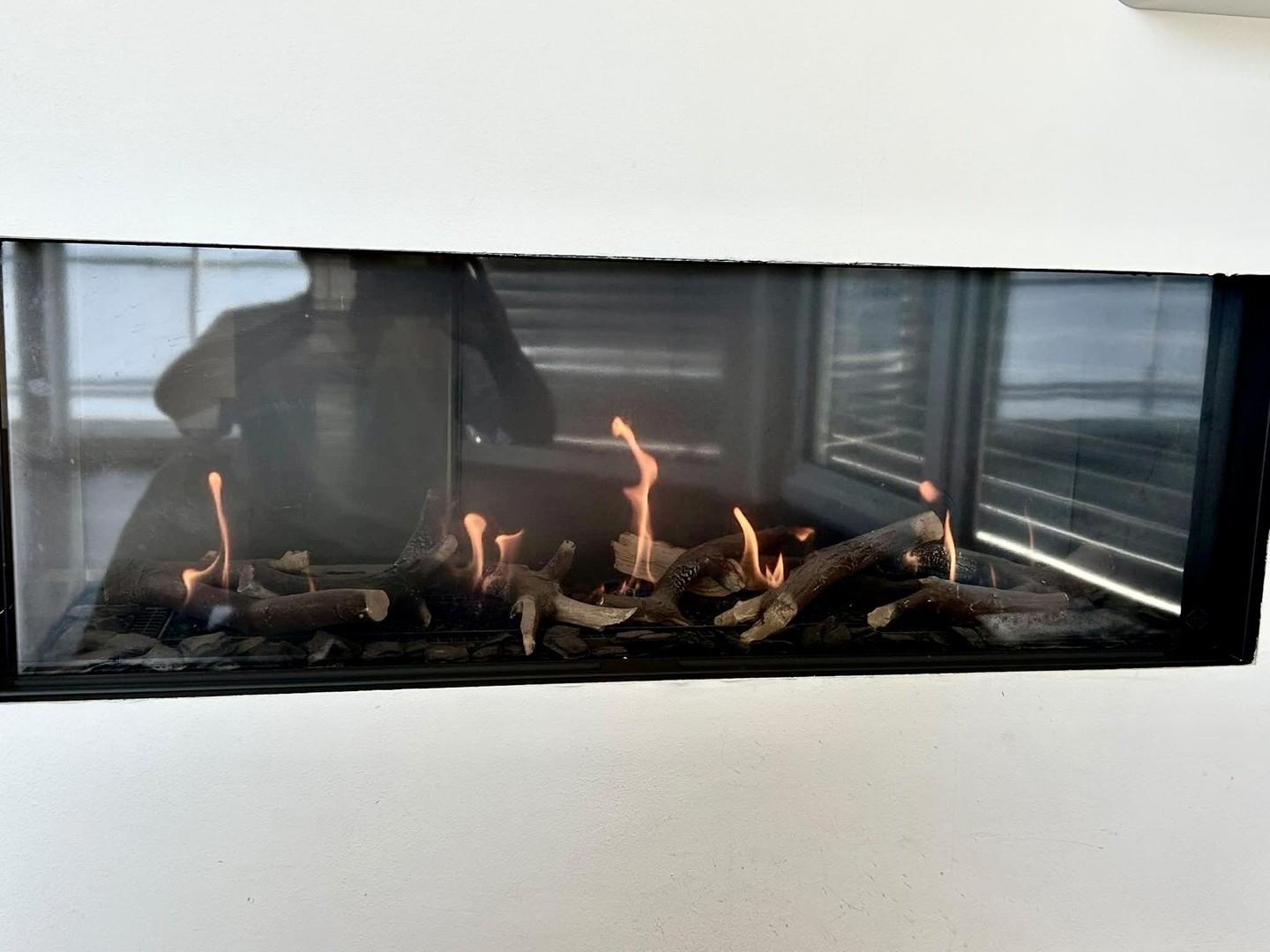 Gaskamin im Wohnbereich
