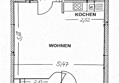 Grundriss mit Maße AZick40AWe279