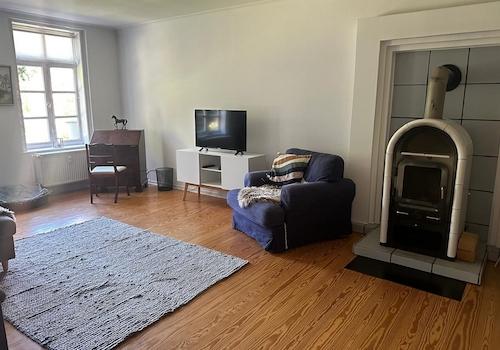 Wohnzimmer mit Kaminofen