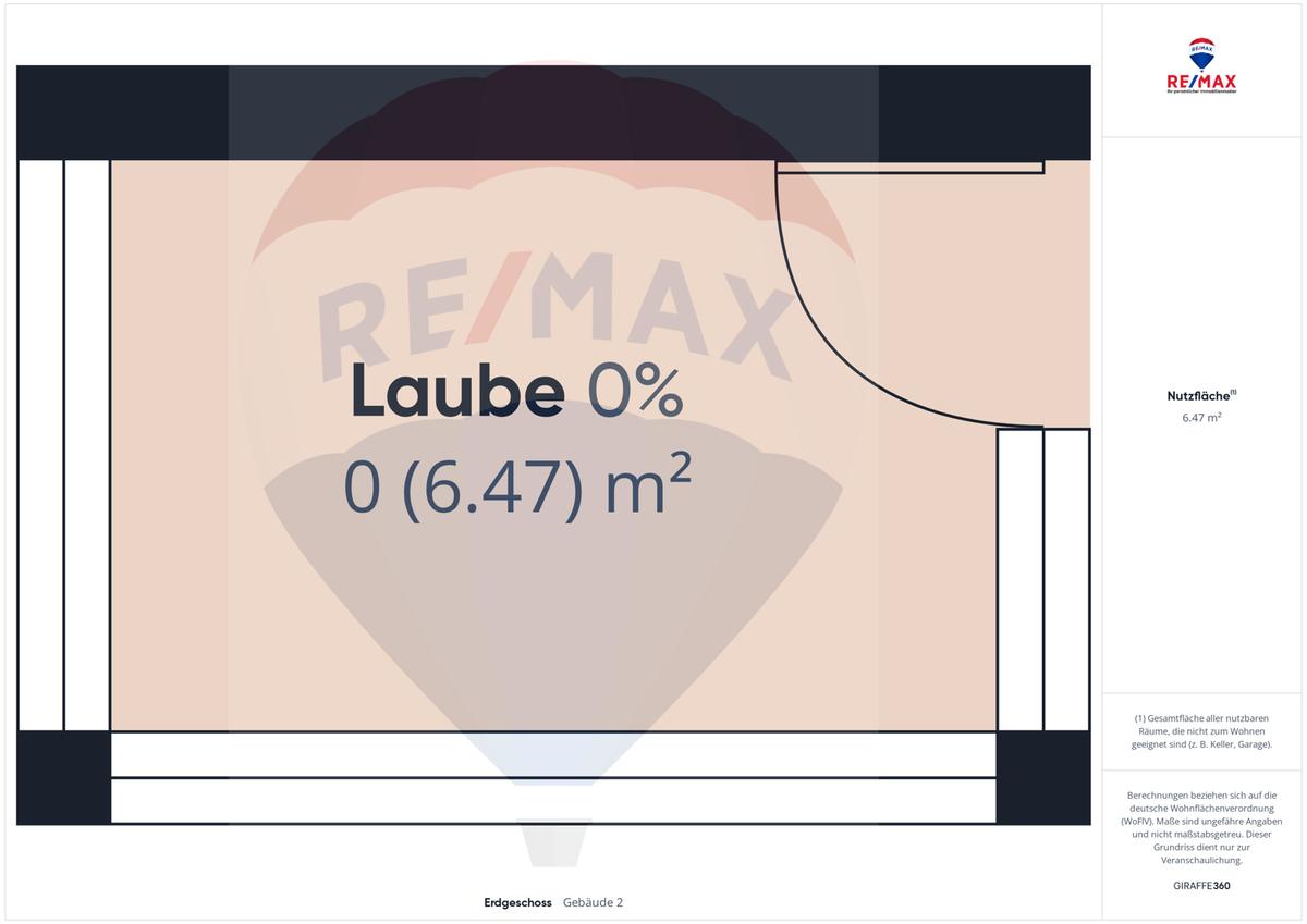 Grundriss Laube