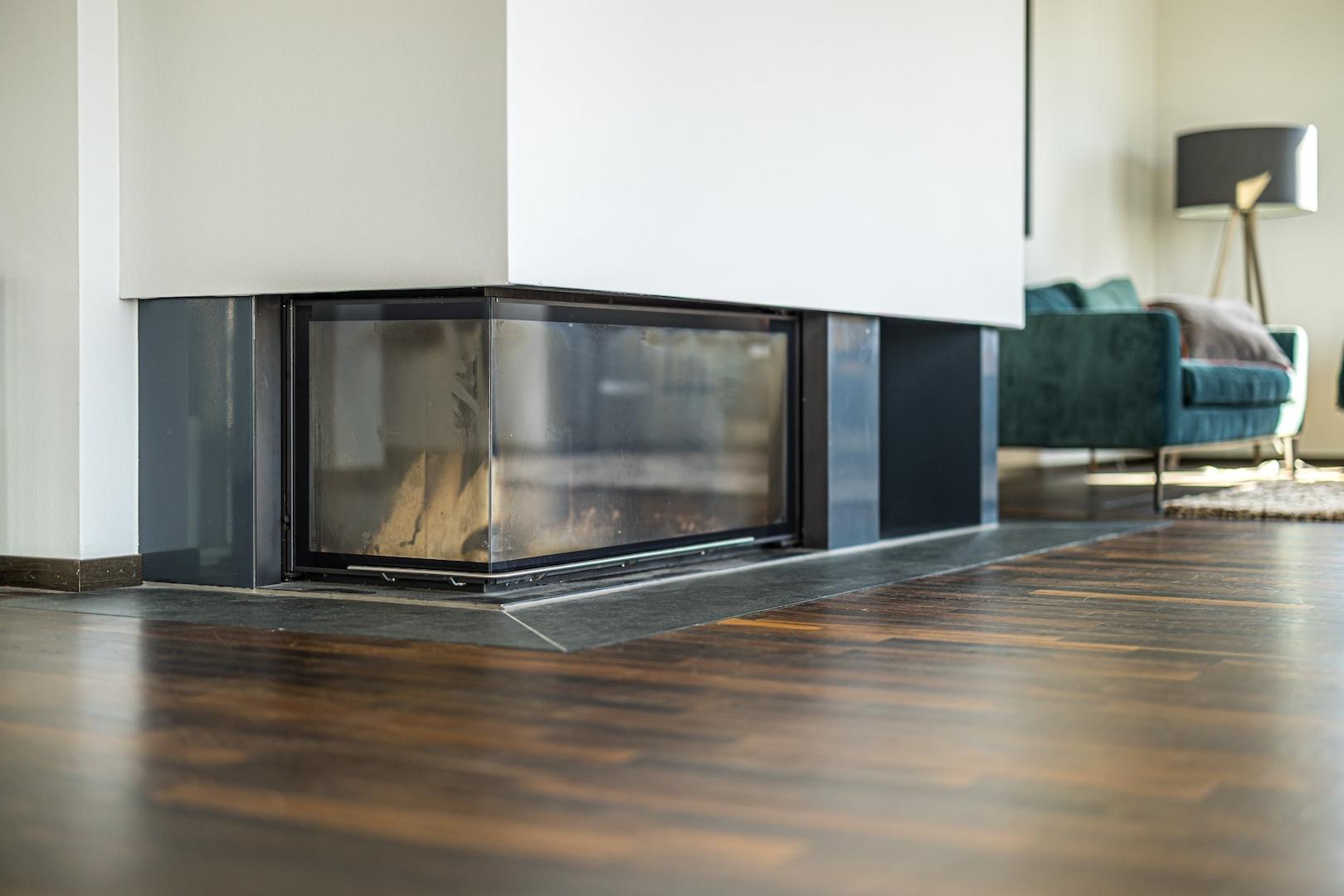 Vermietung Penthouse | Kamin