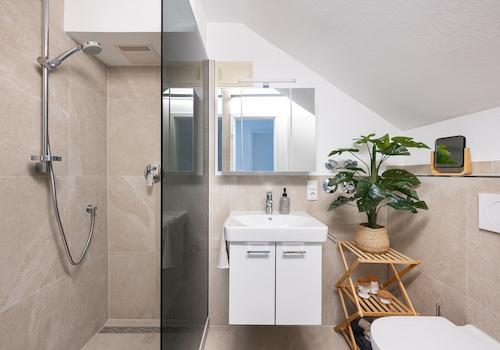 Badezimmer mit Dusche