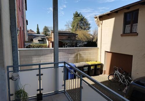 Blick vom neuen Balkon