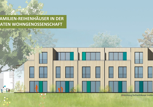 Indikative Ansicht Reihenhäuse