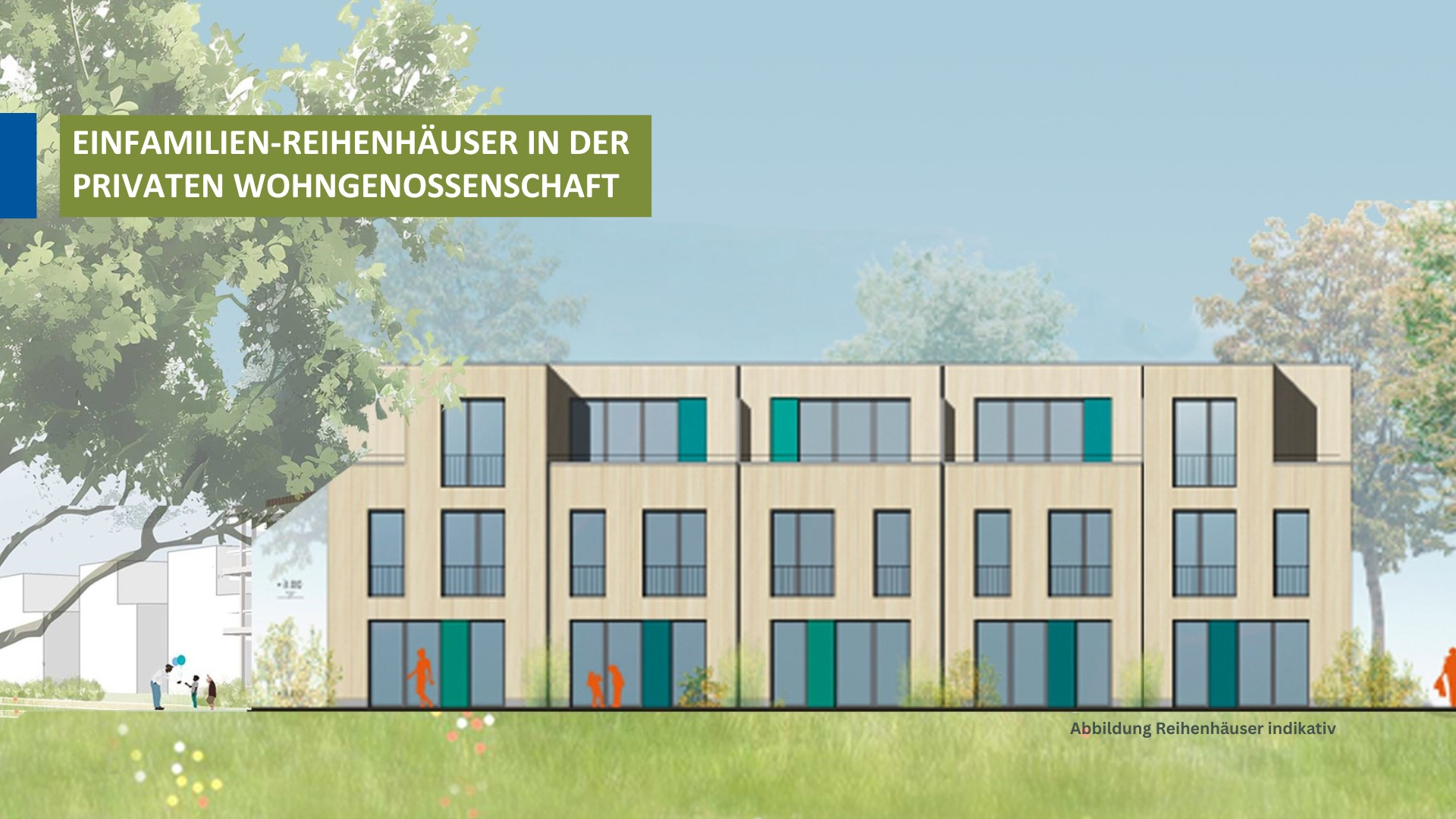 Indikative Ansicht Reihenhäuse