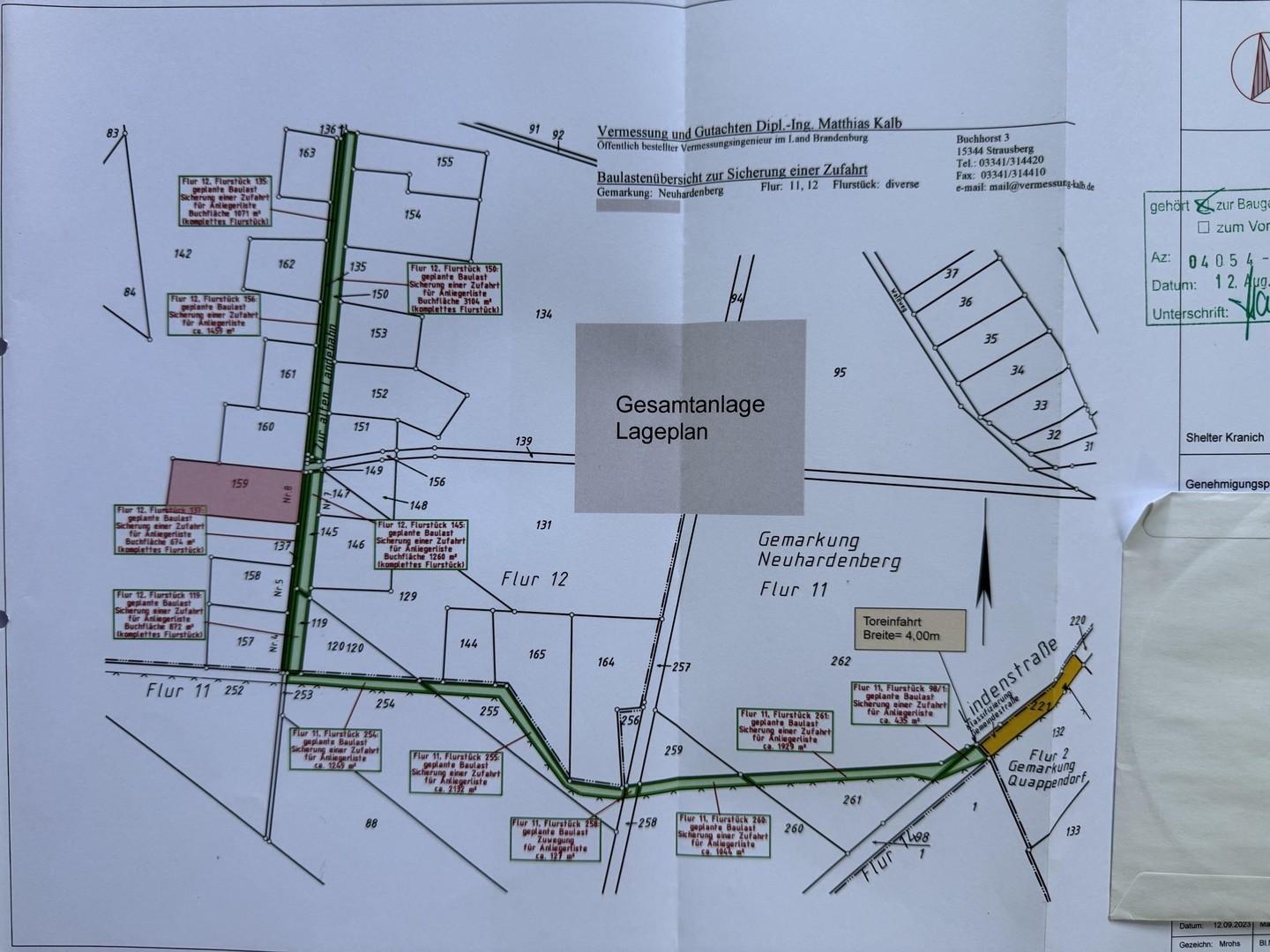 Gesamtlageplan