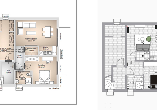 Grundriß Wohnung