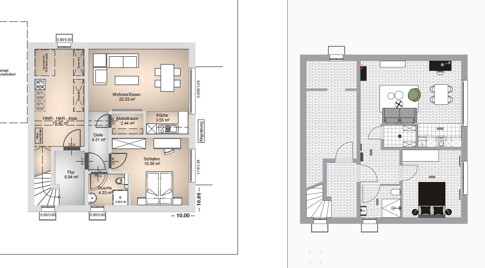 Grundriß Wohnung