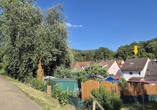 Blick vom Wanderweg
