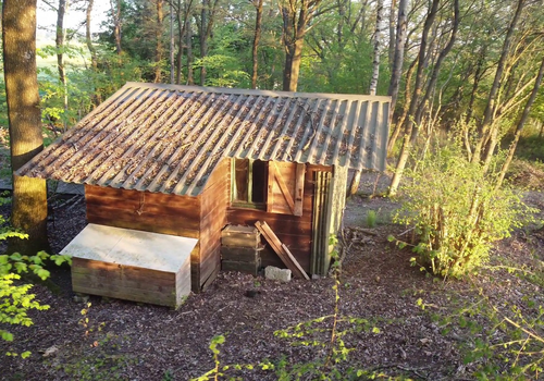 Hütte Rückseite