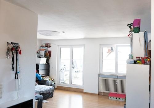 Blick ins Wohnzimmer