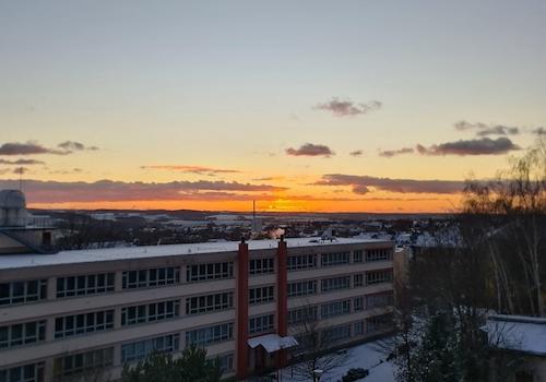 Blick aus dem Schlafzimmer
