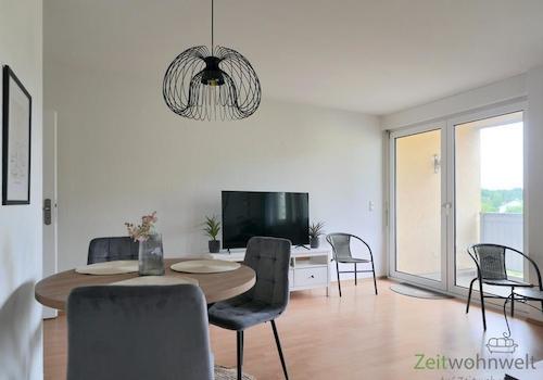 Blick zum Balkon