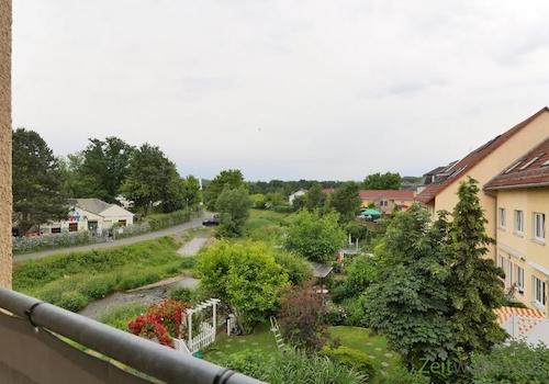 Balkonausblick bei Regenwetter